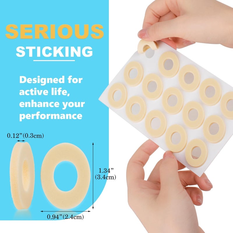 Decproch Callus Cushions, Adhesive Corn Pads, 5 Sheets (75 PCS) Corn Pads for Toes, Feet, Heel, Bottom of Foot | Foot Corn Pads | Corn Cushions Patches Reduce Friction - Image 3